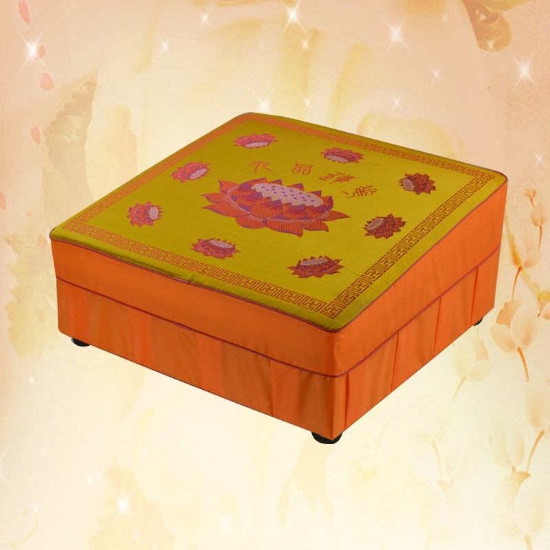 厂家礼节用品提花l拜椅拜垫 43*33方形家庭礼仪蒲团厂家