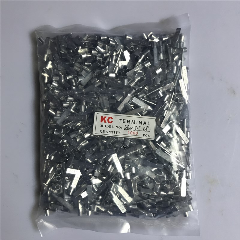 紫铜扁针型裸端头DBN5o.5-18 鸭舌端子 扁插针 片型端子 1000只