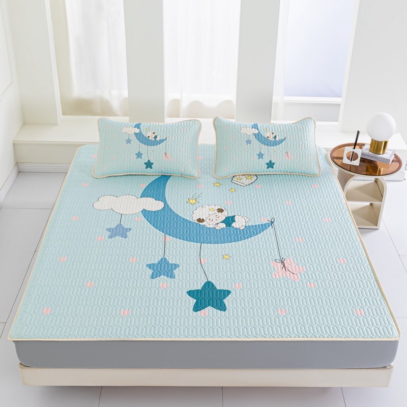 HH李先生加厚0.8乳胶凉席可折叠三件套夏天单双人学生宿舍