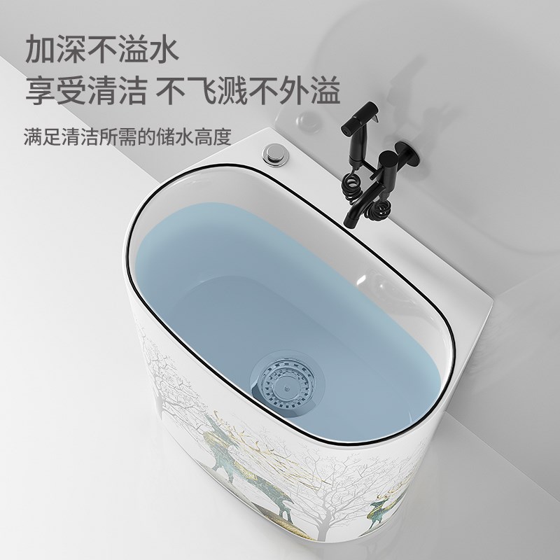 德国XORO创意拖把池家用阳台绚丽麋鹿花纹拖布池洗墩布池落地式