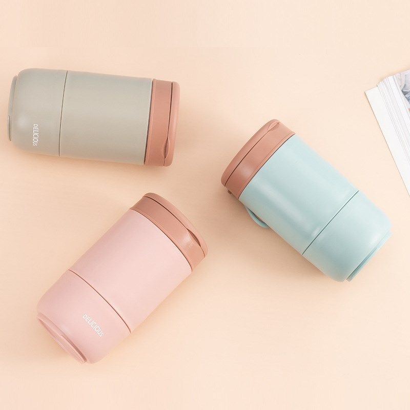 304不锈钢汤j杯保温学生密封早餐带粥杯带勺汤罐双层塑料饭盒微波,餐饮具,保鲜盒,淘宝优惠券,粉丝福利购,淘宝优惠卷