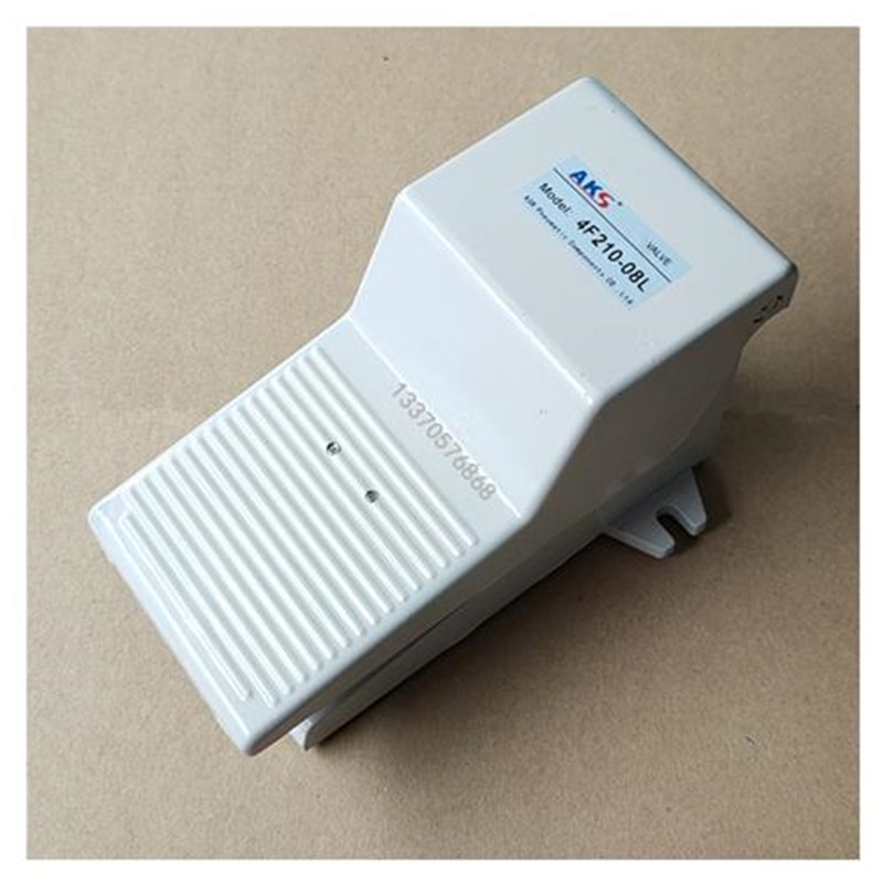 百丰电动脚踏开关AKS气动4F210-08L冲床组角机旋转涂Y胶台脚踩开