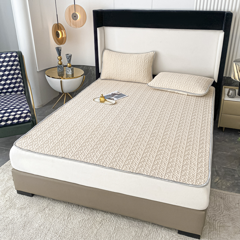 乳胶凉席床垫三件套夏季防滑软席子宿G舍单人可水洗可折叠软冰凉