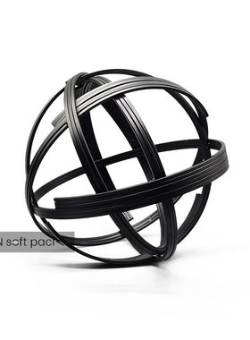 现代创意软装饰品家居金属编织球摆件样板房客厅酒柜家居桌面摆设