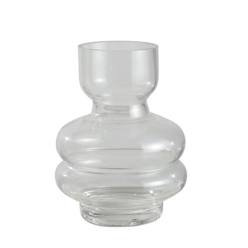 北欧insd     客厅卧室装饰品透明玻璃小花瓶餐桌面创意插花摆设