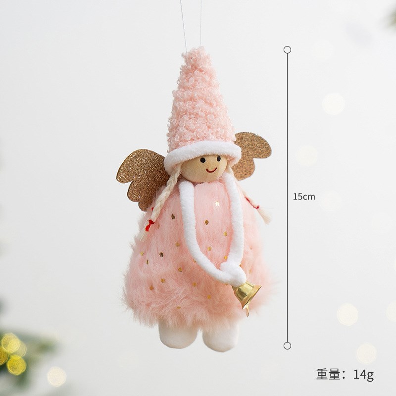 圣诞节装饰品圣诞天使挂件迷你挂饰氛围感圣诞树diyT场景布置ins