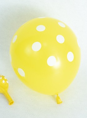 跨境彩色波点气球创意乳胶气v球派对装饰布置用品加厚Balloons