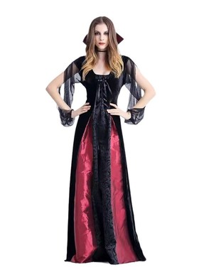 万圣节cosplay成人服装吸血鬼女巫女王长裙PLarty舞会制服DS演出