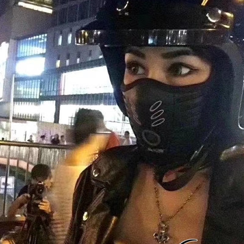 哈雷摩托机车全脸骑行防风防尘个性保暖半脸面具面罩围脖头套头巾