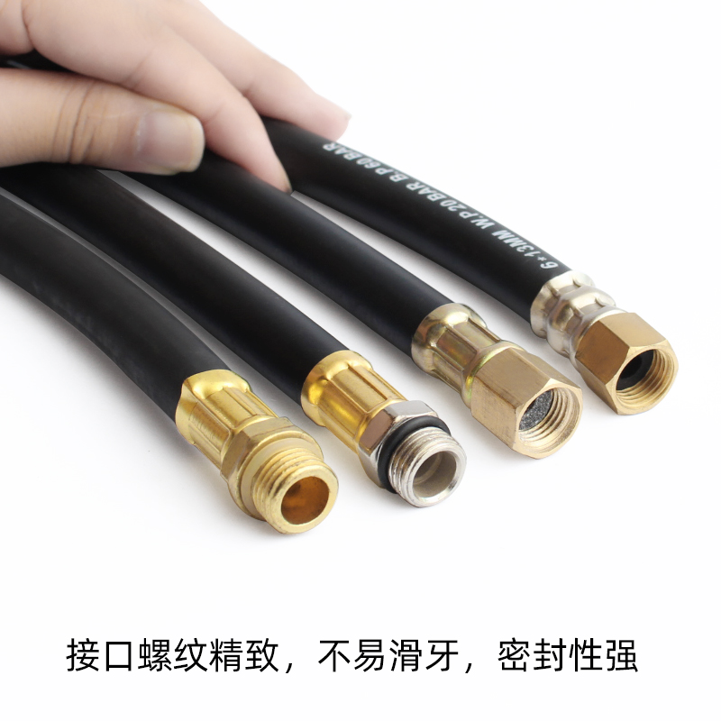 加气枪管胎压力表数显软配件套充气头小汽车大轮胎修工具打气表