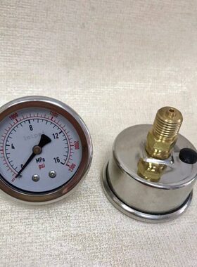 轴向耐震压力表YN50Z  0-16mpa 2300psi 直径50mm 螺纹M14x1.5
