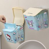卫生巾壁挂式 收纳盒厕所装 放姨妈巾棉条浴室洗手间带盖防水整理箱