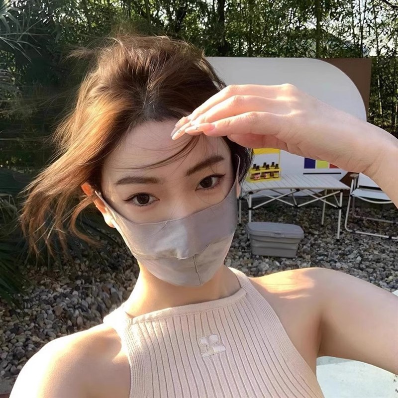 春夏季薄款真丝桑蚕丝防晒u口罩女森系面罩护眼角柔软脸罩防紫外