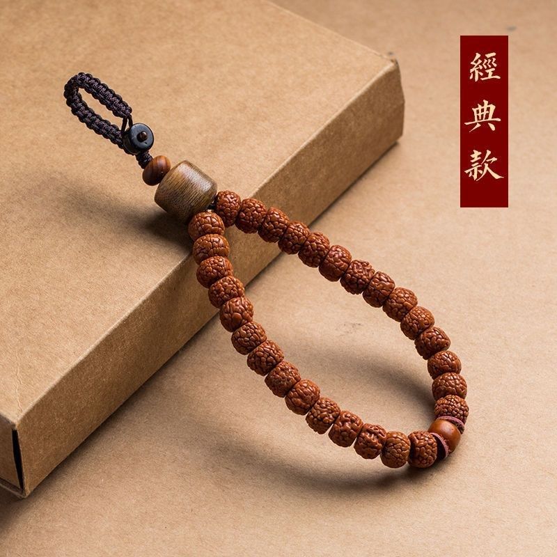 金刚菩提沉香木汽车钥匙扣挂件链挂饰男I女款手工文玩个性礼品创