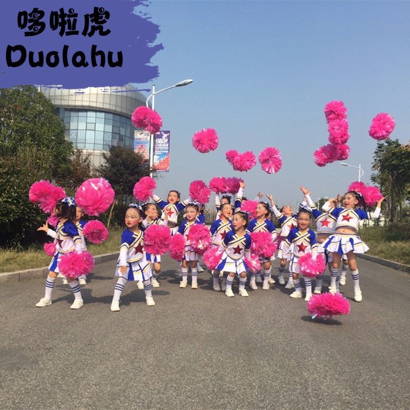 国庆儿童演出服幼儿舞蹈服女童啦啦小会R拉拉队表演服装