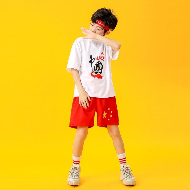 秋季儿童表演f服男女童啦啦运动会开幕式拉拉队现代舞爵士舞服装