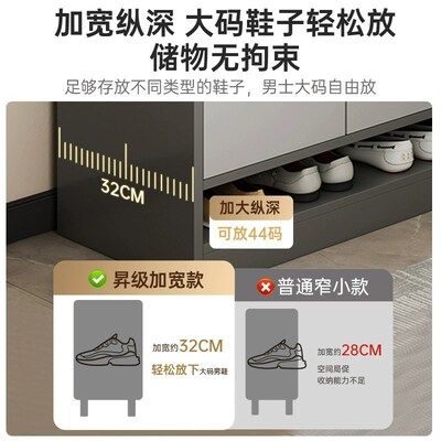 入门鞋柜家用门口玄关柜s楼道靠墙换鞋柜多层收纳柜客厅入户置物