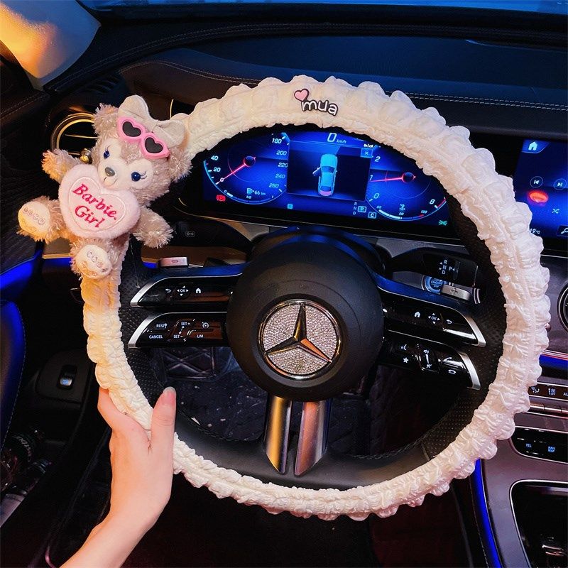 可爱卡通雪梨玫方向盘套女生装饰车上用品夏季冰丝布汽车把套通用,汽车用品/电子/清洗/改装,方向盘套,淘宝优惠券,粉丝福利购,淘宝优惠卷
