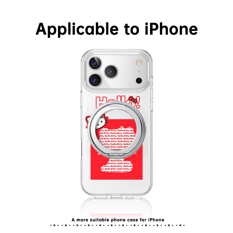 新款字母KT猫苹果手机壳适用