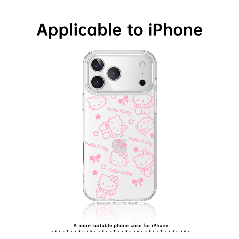 线条KT猫苹果16手机壳适用