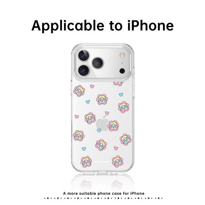 花朵哭娃iPhone17ProMax手机适用