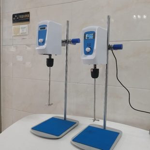 不锈钢电动搅拌机 齐威无刷强力实验室数显分散搅拌器定时置顶式