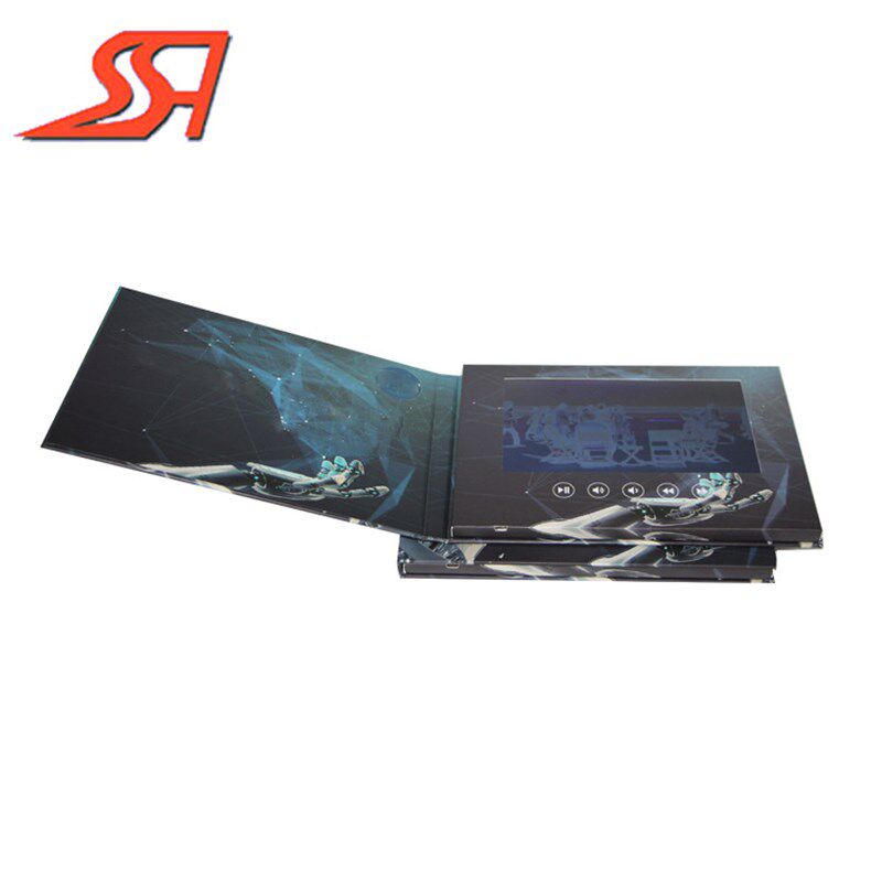 7寸精装电子视频贺卡LCD商y务广告高档贺卡数码邀请函招商宣传