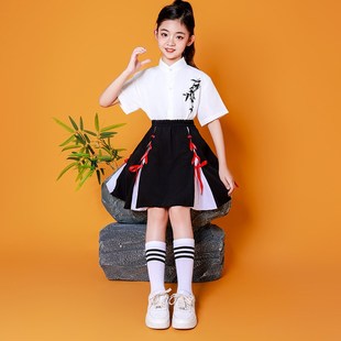 国庆演出服儿童男女中小学生英伦风演讲合唱诗歌S表演服幼儿园班