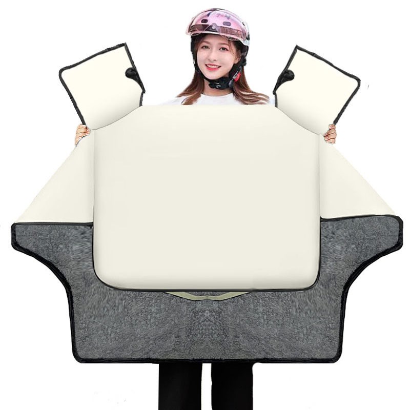 电动车挡风被冬季加绒加厚冬款摩托电瓶电车2024V新款防水防风罩