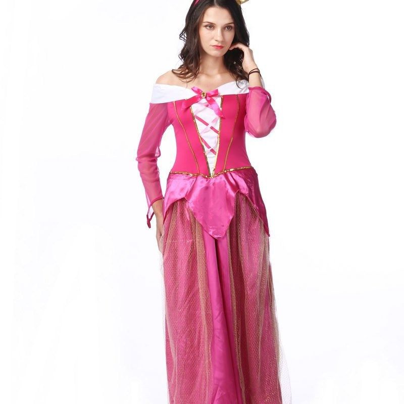 格林童话睡美人爱洛公主裙演出服cosplay服装 出口Y万圣节游戏服