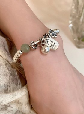 新中式复古好事发生m玉石串珠手串女时尚轻奢小众高级精致国风手