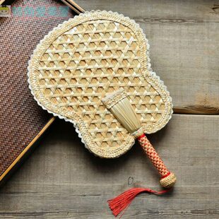 夏天大蒲扇古风芭蕉扇子老式便携手摇扇风大号竹编手工手编织凉爽