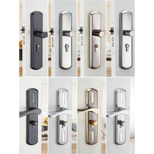 门锁家用通用型卧室门把手室内房门木门锁具免改孔可调节手柄执手