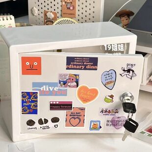 大人高级存钱罐可取桌面小带锁的小匣子盒子带锁储钱箱古怪存钱罐