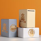 2025新款 大容量陶瓷扑满存钱罐盒子创意储钱罐纸币储蓄罐祇进不出