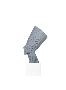 简约现代轻奢创意软装饰品叠片剪影抽象人物摆件样板房.间展厅雕