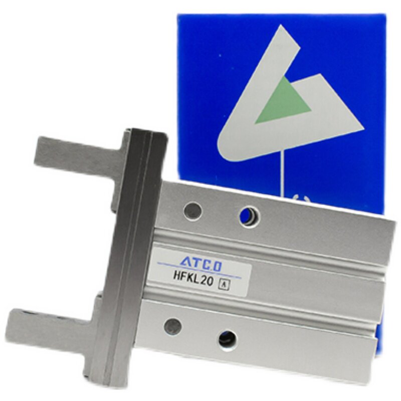 亚德客型气动手指气缸HFK/HFKL10/16/20/25/3N2/40F/B导轨加长夹