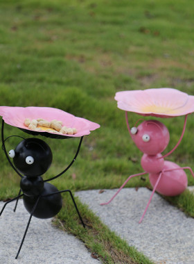 庭院装饰 户外花园小院子装饰 园艺摆件铁艺仿真蚂蚁动物雕塑摆件