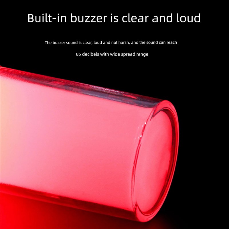 USB接口一体三色报警指示灯24V数控机床警示灯LED声光报警器220V