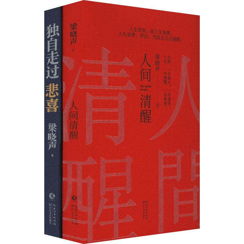 梁晓声作品集《人间清醒+独自走过悲喜》(全二册) 长江文艺出版社 梁晓声 著 现代/当代文学