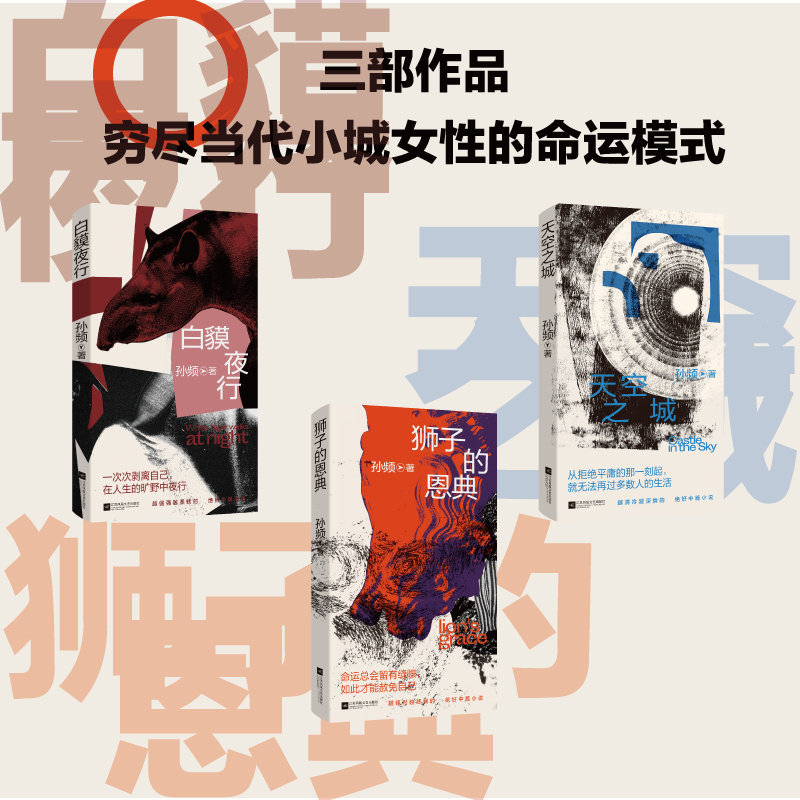 小城女性中篇小说:白貘夜行+天空之城+狮子的恩典 江苏凤凰文艺出版社 孙频 著 现代/当代文学