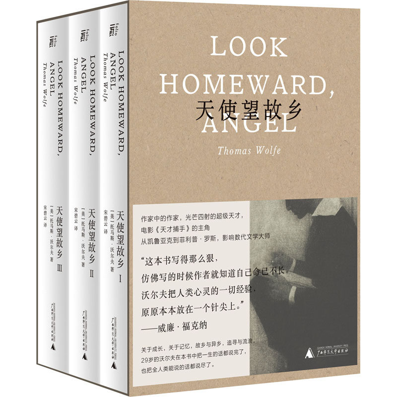 天使望故乡(全三册) 广西师范大学出版社 (美)托马斯·沃尔夫 著 宋碧云 译 外国小说