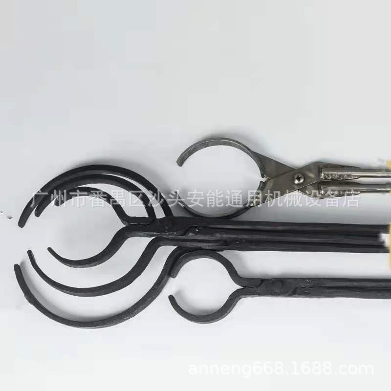 铸造工具 钢盅钳 长钢铃夹钳 首饰倒模偏嘴耐用夹具 钳型