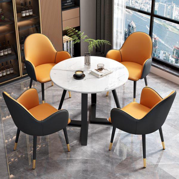 岩板接待洽谈桌椅组合店铺会客休闲网红小圆桌椅办公室售楼处商用,住宅家具,岩板餐桌,淘宝优惠券,粉丝福利购,淘宝优惠卷