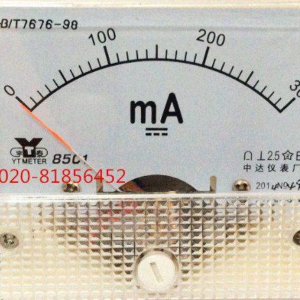 直流毫安电流表85C1-300MA 500MA 85C1-MA 安装式电表