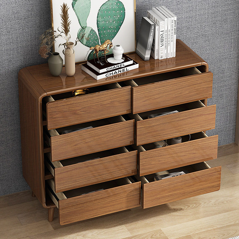 斗柜卧室收纳柜客厅抽屉式储物柜北欧风靠墙置物柜带抽屉极简设计
