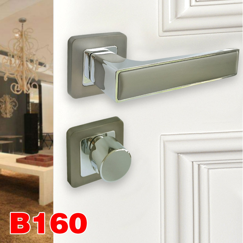 工厂货源简约室内磁吸静音门锁卧室执手房门锁防插木门分体门把手