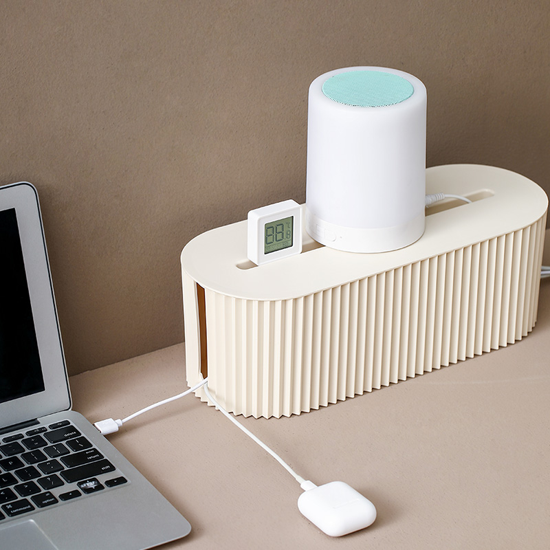 插排插座收纳盒延长线电源线数据线充电器电线整理神器桌面集线器