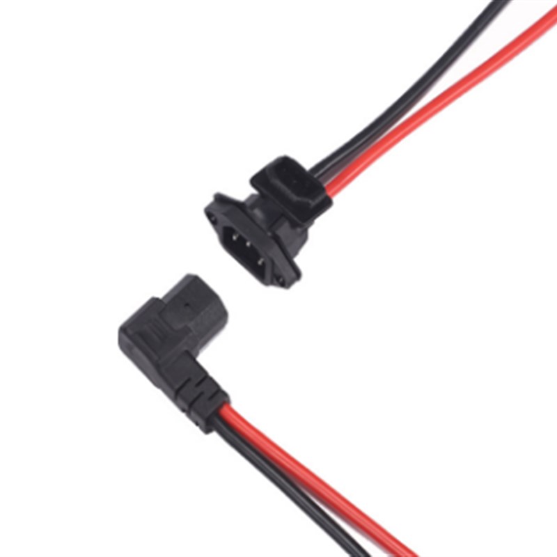 50安德森插头转品字公母头外送锂电池K换电电动车充电口连接线