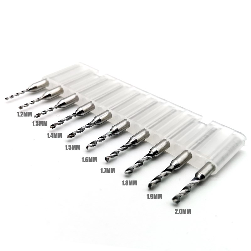 模式玩造 胶板金属模型改件打孔 钨钢钻头 0.1-3.0MM10支装 MS061
